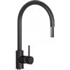 Schock Miscelatore monocomando con doccetta estraibile finitura nero puro AQUASTAR SCHOCK SXSTAR84