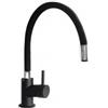 Schock Miscelatore monocomando a canna alta con doccetta in gomma flessibile finitura nero AQUASNAKE SCHOCK SXSNAKEBK