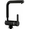 Schock Miscelatore cucina monocomando sottofinestra canna ad L finitura Nero AQUAWINDOW LINEA SCHOCK SXWINLBK