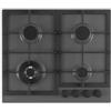 Schock PRONTA CONSEGNA - SPEDIZIONE IMMEDIATA Piano Cottura da Incasso a Gas 60 cm 4 Fuochi Griglie in Ghisa finitura asphalt PROFESSIONAL PC60 SCHOCK STR64TH43