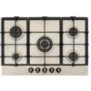 Schock PRONTA CONSEGNA - SPEDIZIONE IMMEDIATA Piano Cottura da Incasso a Gas 74 cm 5 Fuochi Griglie in Ghisa finitura Avena PRIMUS PC75 SCHOCK STP855H58