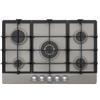 Schock Piano Cottura da Incasso a Gas 74 cm 5 Fuochi Griglie in Ghisa finitura grigio tortora PRIMUS PC75 SCHOCK STP855H42