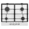 Schock Piano Cottura da Incasso a Gas 60 cm 4 Fuochi Griglie in Ghisa finitura Bianco Opaco PRIMUS PC60 SCHOCK STP64HWH