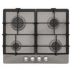 Schock PRONTA CONSEGNA - SPEDIZIONE IMMEDIATA Piano Cottura da Incasso a Gas 60 cm 4 Fuochi Griglie in Ghisa finitura grigio tortora PRIMUS PC60 SCHOCK STP64H42