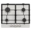Schock Piano Cottura da Incasso a Gas 60 cm 4 Fuochi Griglie in Ghisa finitura new alumina PRIMUS PC60 SCHOCK STP64H16