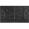Schock Piano Cottura da Incasso a Gas 90 cm 5 Fuochi Griglie in piattina finitura Nero Opaco SILVER PC90 AV SCHOCK STS955BK