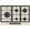 Schock PRONTA CONSEGNA - SPEDIZIONE IMMEDIATA Piano Cottura da Incasso a Gas 75 cm 5 Fuochi Griglie in Ghisa finitura Avena SILVER PC75 SCHOCK STS85TH58