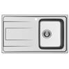Schock Lavello incasso 1 Vasca con gocciolatoio a sinistra Sopratop 86 x 50 cm Acciaio Inox WAVE D100 SCHOCK WAVD100DX