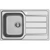 Schock Lavello incasso 1 Vasca con gocciolatoio a destra Sopratop 79 x 50 cm Acciaio Inox MASTER D100S SCHOCK MASTD100SSX