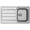 Schock Lavello incasso 1 Vasca con gocciolatoio a sinistra Sopratop 86 x 50 cm Acciaio Inox MASTER D100 SCHOCK MASTD100DX