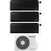 Samsung CONDIZIONATORE SAMSUNG INVERTER TRIAL SPLIT WINDFREE BLACK 9000+9000+12000 con AJ052TXJ R-32 CLASSE A+++ WIFI - NEW 9+9+12
