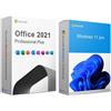 Microsoft,Xbox Microsoft Office 2021 Professional Plus + Microsoft Windows 11 Professional | Licenze Originali