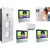 Philips KIT VIDEOCITOFONO 3 FAMIGLIE PHILIPS 2 FILI A COLORI VIVAVOCE 7 POLLICI