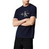 CALVIN KLEIN T-shirt Uomo con monogramma Blu navy