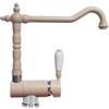 2471P/PS94U Bari Argo Ultra Granito - Miscelatore sottofinestra lavello angolo canna antica pieghevole