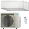 Daikin Condizionatore Daikin Stylish Bianco trial split 7000+7000+15000 BTU inverter A+++ wifi unità esterna 5 kW codice prodotto 3MXM52A/FTXA20CW_2/FTXA42CW_1