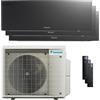Daikin Condizionatore Daikin Emura 3 trial split 7000+7000+18000 BTU inverter A+ wifi unità esterna 6.8 kW Nero codice prodotto 3MXM68A/FTXJ20AB_2/FTXJ50AB_1