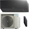 Daikin Condizionatore Daikin Emura 3 penta split 9000+9000+9000+9000+12000 BTU inverter A+ wifi unità esterna 7.8 kW Nero codice prodotto 5MXM90A/FTXJ25AB_4/FTXJ35AB_1