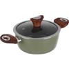 KASANOVA Casseruola verde Kolors con coperchio (20 cm due manici)