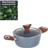 KASANOVA Casseruola con coperchio azzurro New Ceramic (20 cm due manici)
