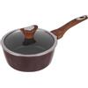 KASANOVA Casseruola 20 cm marrone Kolors un manico con coperchio