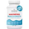 Bandini® Magnesio Bisglicinato 180 Capsule (2 mesi), 350 mg di Glicinato, Chelato per dose arricchito di Vitamina B1, B6, B12 Anti stress e fatica, Integratore per Sistema Nervoso, 100% Vegan