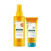 Klorane poly spray sublimatore tamanu monoi spf50 200 ml + shampoo doccia doposole monoi 75 ml