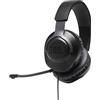 JBL Quantum 100 Cuffie Cablato A Padiglione Gaming Nero