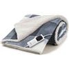 Imetec CaldoPlaid Tartan Grey Plaid Riscaldabile, Morbida Coperta Elettrica 160x120 cm, Basso Consumo, Tecnologia Adapto, Dispositivo di Sicurezza, Ra