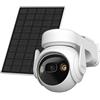 Imou Cell PT Lite Kit Telecamera da Esterno a batteria con risoluzione 2K (3MP), Rilevamento Movimento/Umano, Visione Notturna a Colori, Audio Bidir