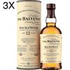 (3 BOTTIGLIE) The Balvenie - Scotland Single Malt Whisky - Doublewood - 12 anni - Astucciato - 75cl
