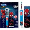 Braun Spazzolino Elettrico Ricaricabile Oscillante per Bambini Spiderman +3 Anni - VITALITY PRO SPIDERMAN