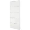 Habitdesign 13Casa Eco B4 Scarpiera, 70x17x180 H cm, Bianco, Melamina, legno