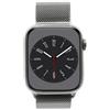 Apple Watch Series 8 GPS + Cellular 45mm Acciaio inossidabile grafite Cinturino in maglia milanese grafite | nuovo |