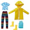 Mattel- Creatable World Rainy Day Style Pack, Kit 5 Vestiti da Pioggia e Accessori, Giocattolo per Bambini 6+ Anni, GKV37
