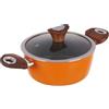 KASANOVA Casseruola arancione Kolors con coperchio (20 cm due manici)