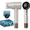 Cecotec Asciugacapelli Ionicare Rockstar Nano Iontech Champagne. Dc 2400W Con Motore Professionale, Tecnologia Ionica, Beccuccio Di Precisione, Diffusore, Funzione Aria Fredda E Pro Style