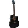 Strumentimusicalitop Chitarra Acustica Nera Cutaway da 41" OFFERTA - Spedizione da Italia