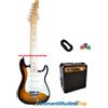 Strumentimusicalitop Chitarra Elettrica Bambini Junior Strato caster Sunburst Amplificatore Accessori