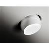 Tecnico by Sforzin LELANTO faretto Incasso Orientabile 1 Luce attacco GU10 Bianco gesso e alluminio 10cm