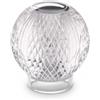 Ideal Lux Lampada da tavolo Diamond,vetro trasparente effetto cristallo,ricaricabile TL1