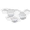 Tecnico by Sforzin CHIO lampada da soffitto 3 Luci attacco GX53 Forma Tonda in gesso bianco