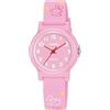 Lorus Orologio analogico al quarzo per bambini con cinturino in silicone, Rosa - RRX41JX9