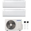 Samsung CONDIZIONATORE SAMSUNG INVERTER DUAL SPLIT WINDFREE ELITE S2 7000+9000 BTU con AJ050TXJ R-32 CLASSE A+++ WIFI - NEW 7+9