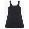 Abito bambina Dixie in ecopelle nero