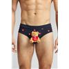 Intimissimi Slip Cotone Superior Peluche I Love You Blu