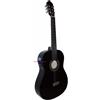 SMT Chitarra Classica Nera 4/4 Amplificata Elettrificata SMT Accordatore integrato