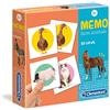 Clementoni - 18076 - Memo Games - Farm Animals, gioco di memoria e associazione, gioco educativo bambini 3 anni, gioco da tavolo per bambini - Made in Italy