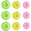 Cragmut 120 Pezzi Copertura per Alimenti, Coprivivande con Elastico Copertura in Plastica per Alimenti Coprivivande Plastica Riutilizzabili per la Protezione della Freschezza delle Verdure (3 Colori)
