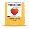 Masculan tipo 3 a coste e punteggiato preservativi, pezzi